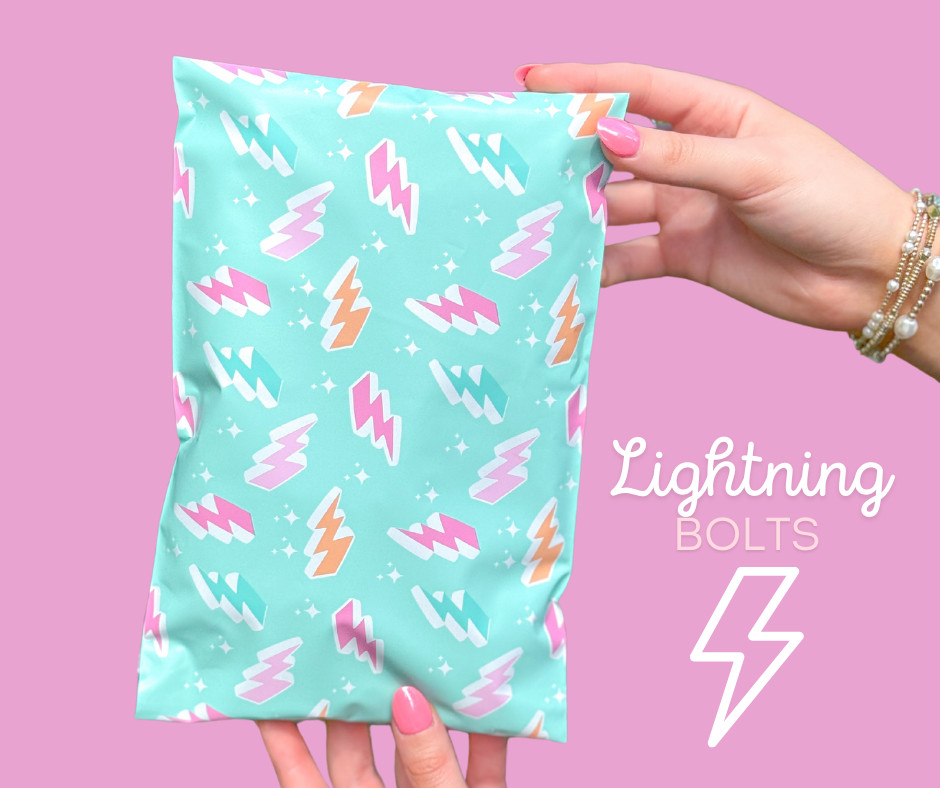 Pretty Package Store Designer Poly Mailers Variety Pack - 35 Mailers in Various Sizes & Styles, Shipping Bags, Cute Packaging