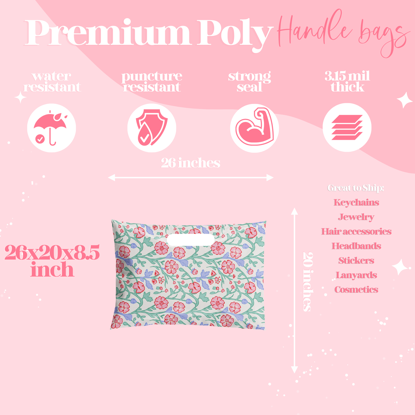 Pretty Package Store Boutique Handle Bags