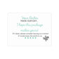 Mint Zebra Thank You Cards Package Inserts