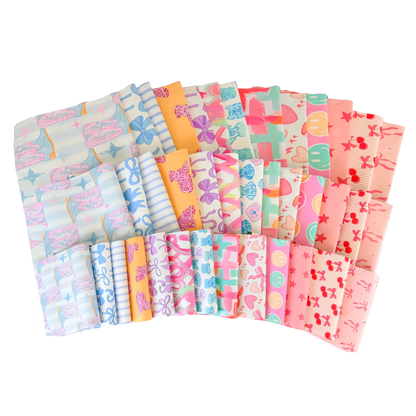 Pretty Package Store Poly Mailer Variety Pack, Assorted Sizes & Styles, Heavy Duty, Waterproof, Self Seal, Tear Resistant, Designer Shipping Bags for Small Business Packaging
