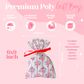 Pretty Package Store Gift Bag Variety Pack Heavy Duty Waterproof Designer Gift Bags with Ribbon Closure for Small Business Packaging Boutique Gift Wrapping Assorted Sizes & Prints