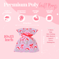 Pretty Package Store Gift Bag Variety Pack Heavy Duty Waterproof Designer Gift Bags with Ribbon Closure for Small Business Packaging Boutique Gift Wrapping Assorted Sizes & Prints