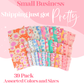 Pretty Package Store Poly Mailer Variety Pack, Assorted Sizes & Styles, Heavy Duty, Waterproof, Self Seal, Tear Resistant, Designer Shipping Bags for Small Business Packaging
